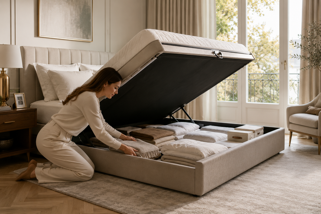 Que peut-on réellement ranger dans un lit coffre ? Guide complet par dimensions