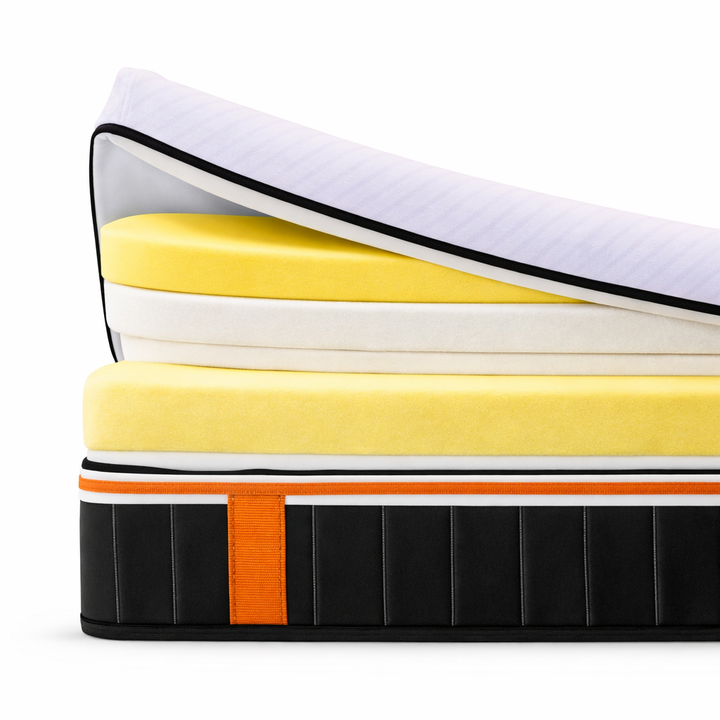 Geminus - Matelas avec double surmatelas mémoire de forme et bande aération