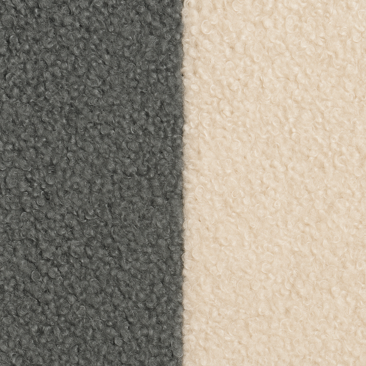 Loft - Lit coffre bouclette avec tête de lit et grand coffre