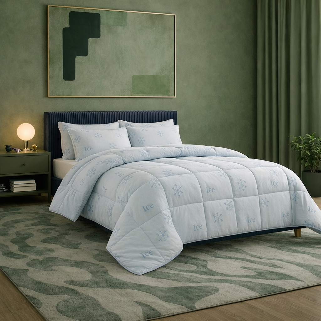 Ice Cool - Couette été rafraîchissante microfibre respirant technologie Quick-Dry 300 g/m²
