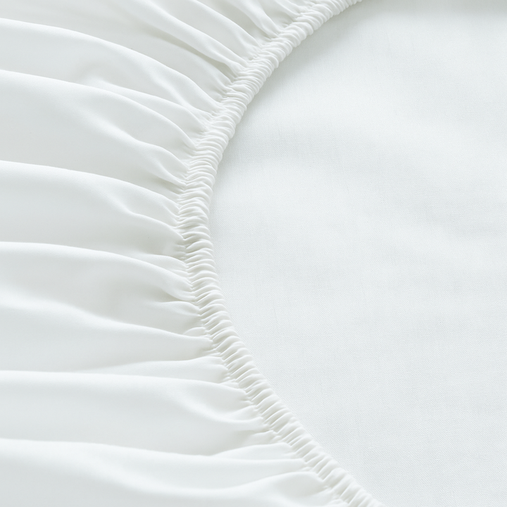 Harmonie - Drap housse blanc respirant, doux et hypoallergénique