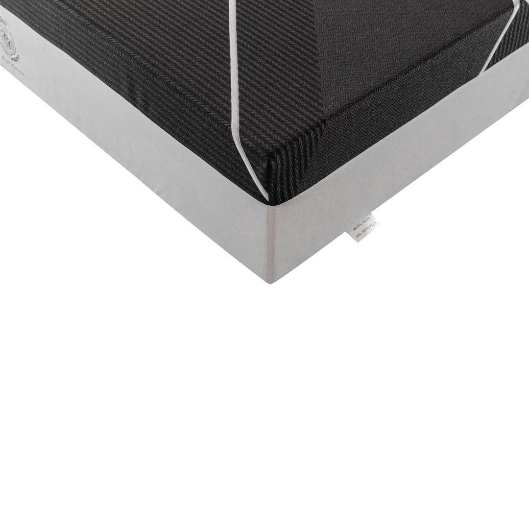 Obsidian - Matelas mémoire de forme bambou-charbon et ressorts ensachés 25 cm