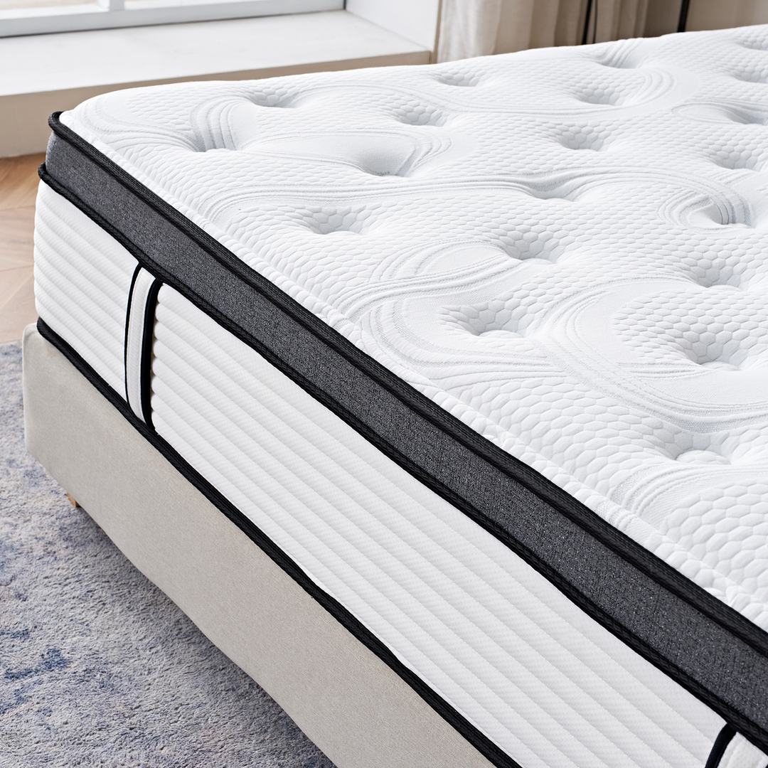 Eden -Matelas latex et ressorts ensachés ergonomique 26 cm