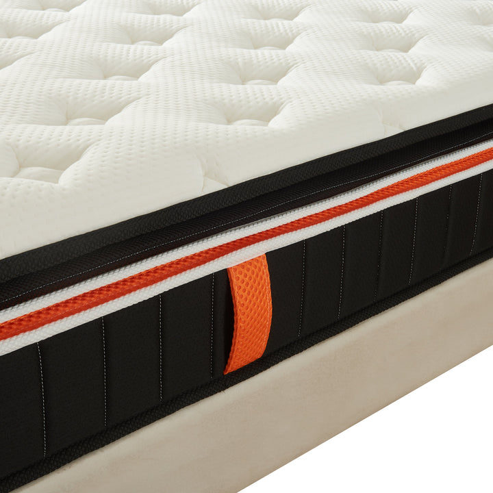 Geminus - Matelas avec double surmatelas mémoire de forme et bande aération