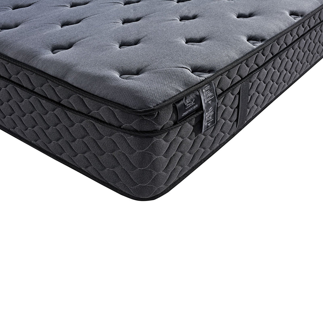 Optima BIO - Matelas mémoire de forme, latex et ressorts ensachés orthopédique 30 cm