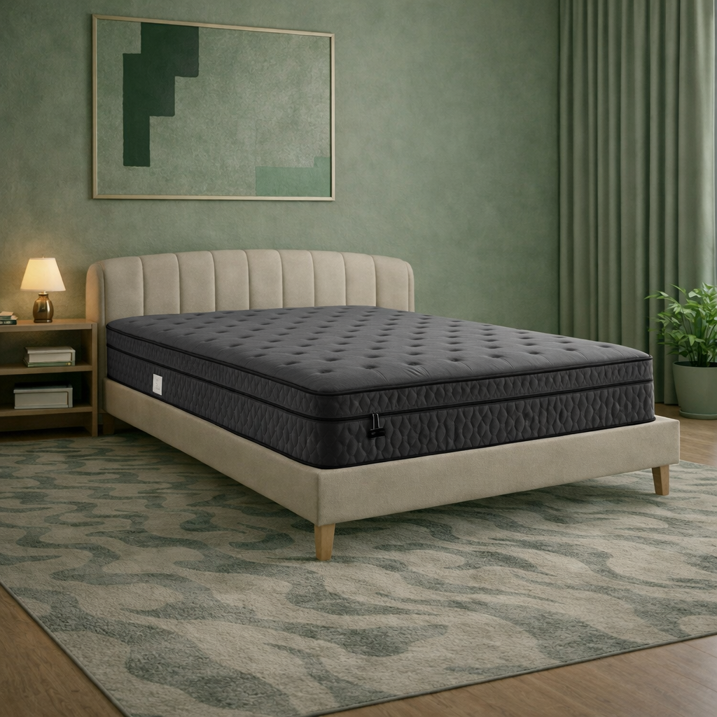 Optima BIO - Matelas mémoire de forme, latex et ressorts ensachés orthopédique