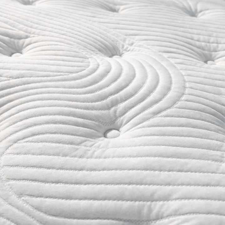 Serenitas - Matelas mémoire de forme, latex et ressorts ensachés surmatelas intégré