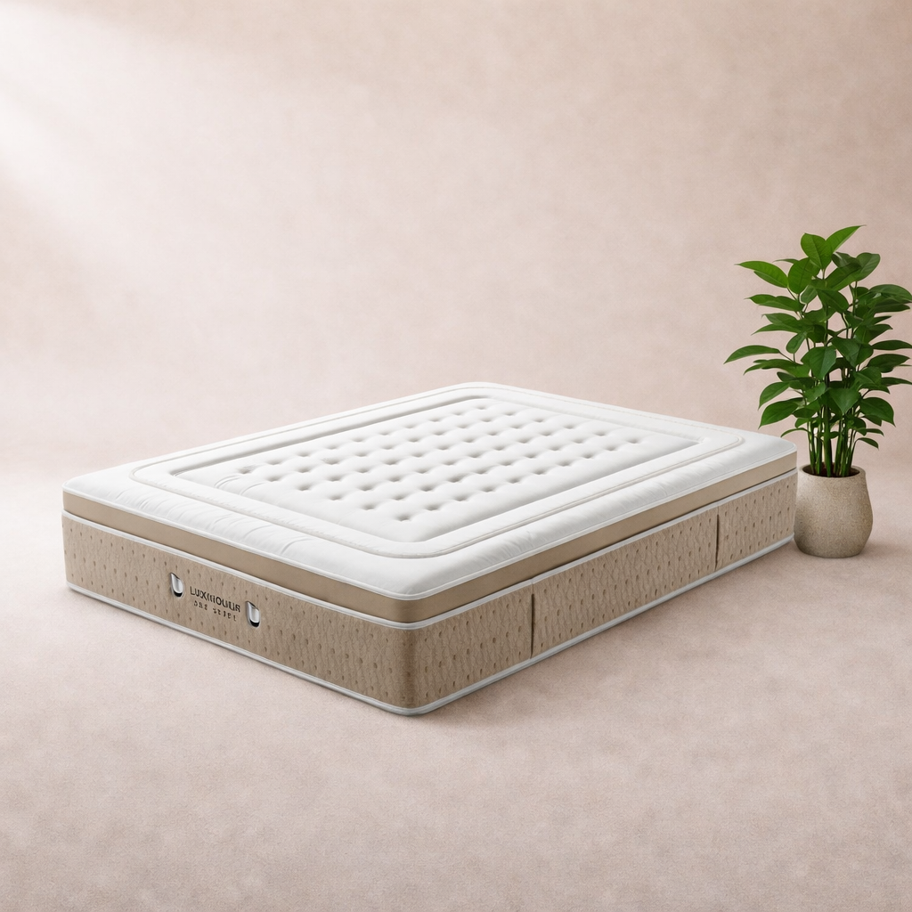 Regalis - Matelas mémoire de forme et ressorts ensachés surmatelas intégré