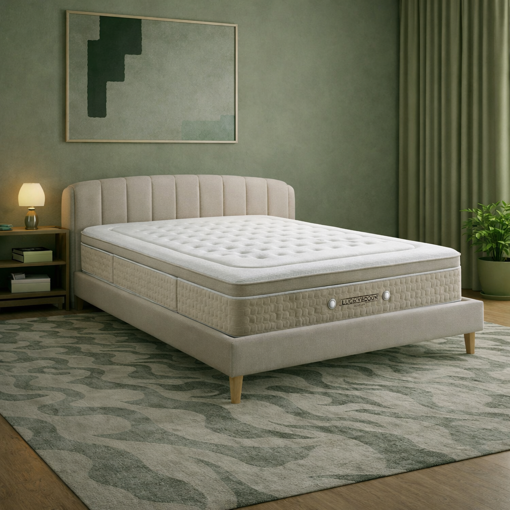 Regalis - Matelas mémoire de forme et ressorts ensachés surmatelas intégré