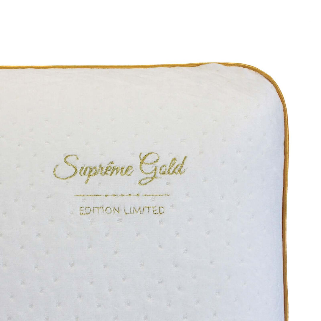 Oreiller Alma Gold - Oreiller ergonomique Mémoire de forme déhoussable 50 kg/m³