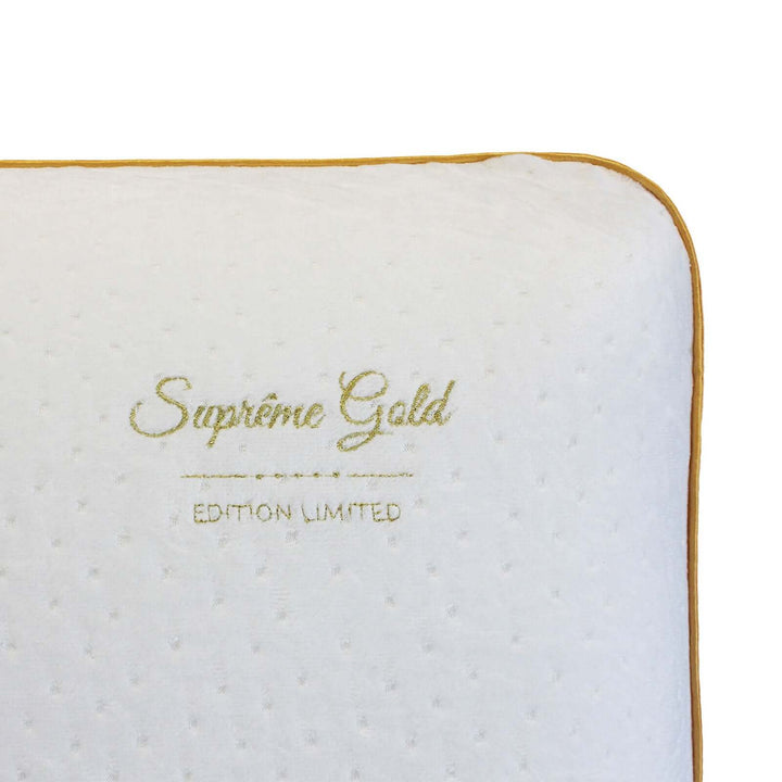 Oreiller Alma Gold - Oreiller ergonomique Mémoire de forme déhoussable 50 kg/m³