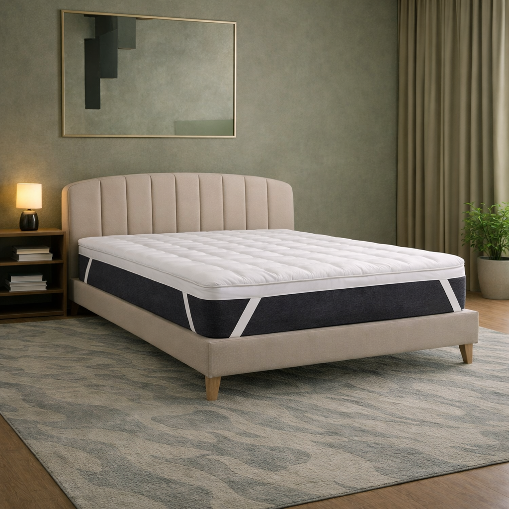 Bamboo+ - Surmatelas mémoire de forme et microfibre antidouleurs dorsales