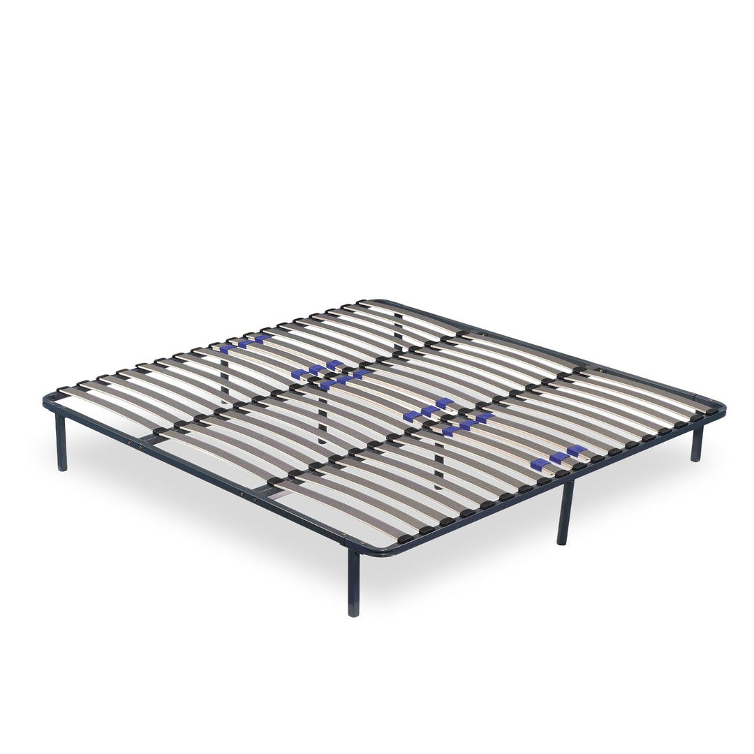 Ergo - Sommier à lattes réglables avec cadre métallique fermeté ajustable