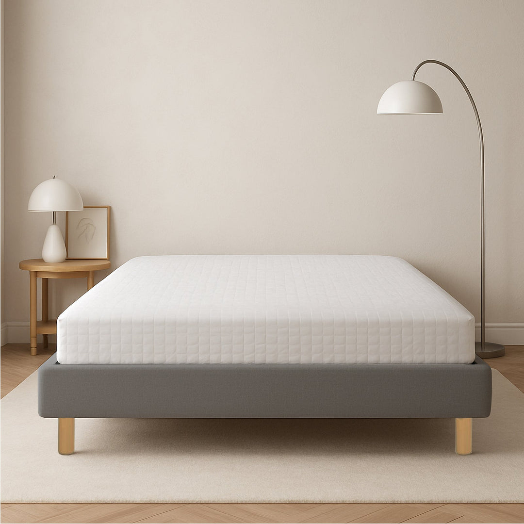 Cosy - Lit tissu sans tête de lit cadre de lit bois