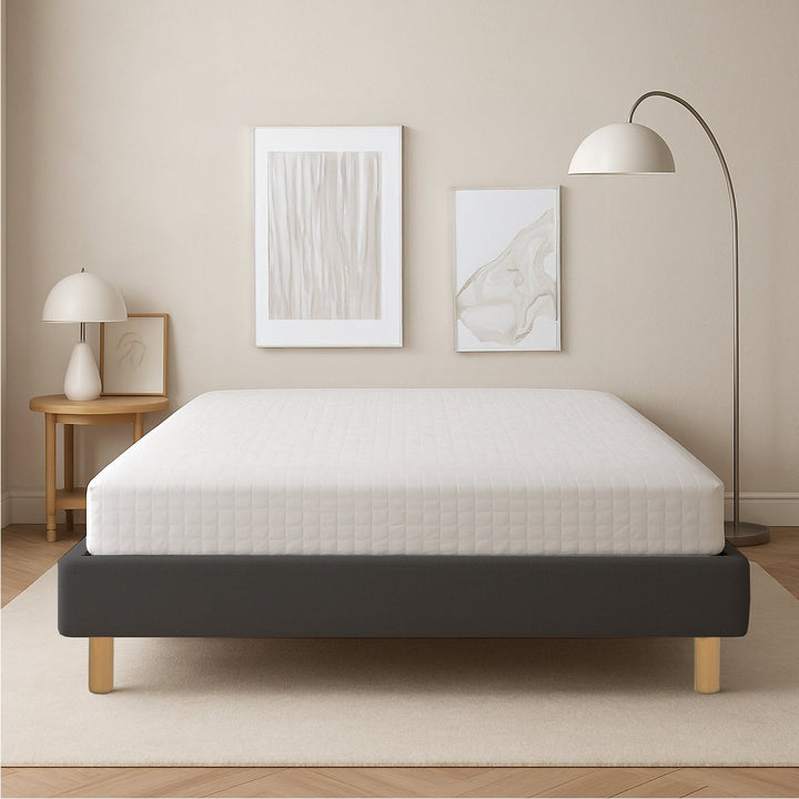 Cosy - Lit tissu sans tête de lit cadre de lit bois