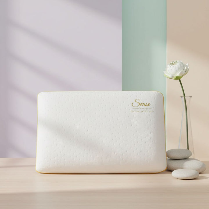 Oreiller Alma Gold - Oreiller ergonomique Mémoire de forme déhoussable 50 kg/m³