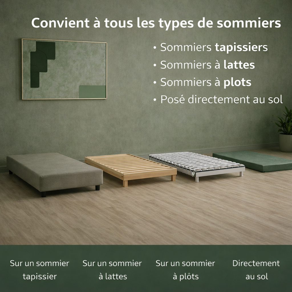 Fortis - Matelas mémoire de forme et ressorts ensachés antidouleur articulaire