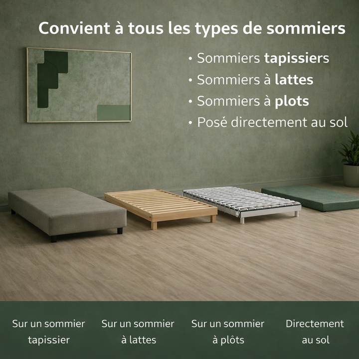 Fortis - Matelas mémoire de forme et ressorts ensachés antidouleur articulaire