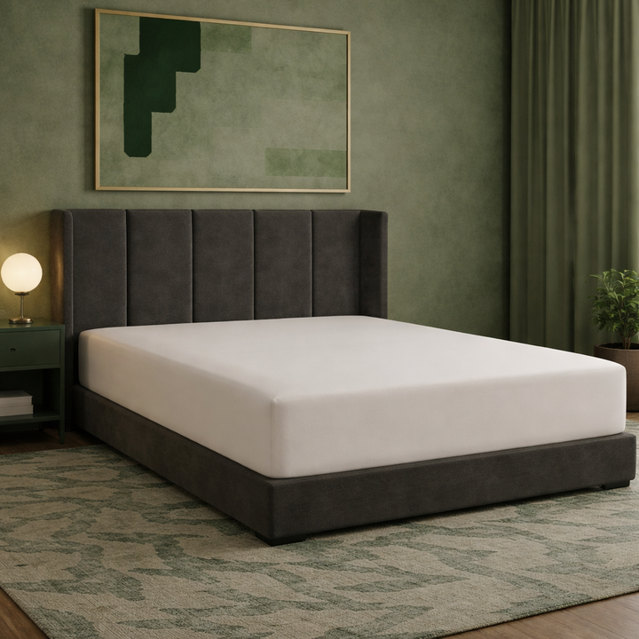 Harmonie - Drap housse blanc respirant, doux et hypoallergénique