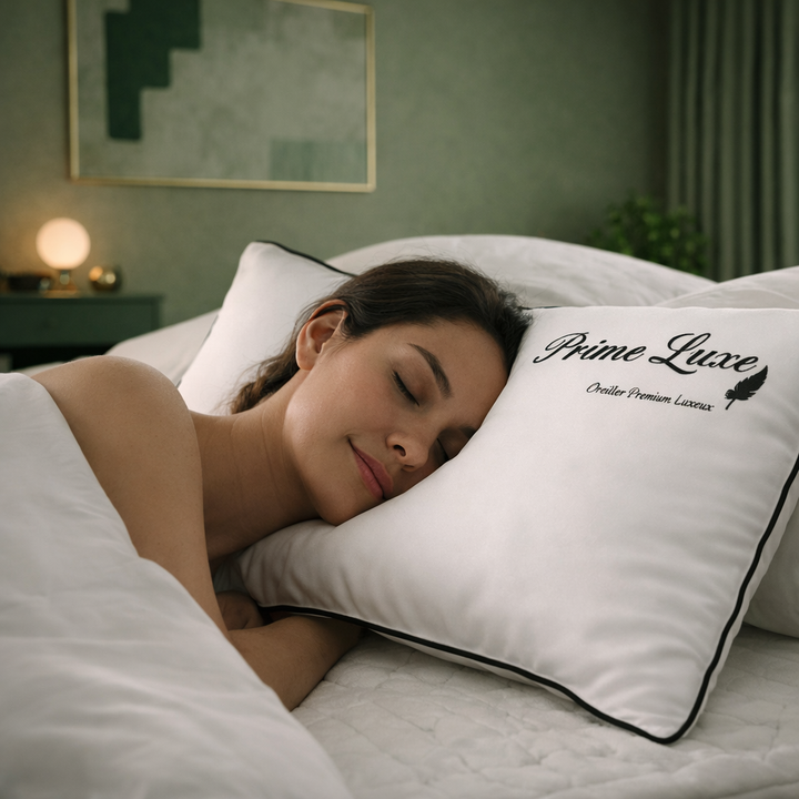 Hypnos - Oreiller plumes de canard avec soutien cervical optimal