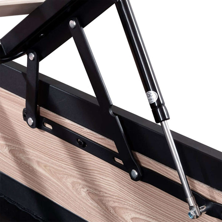 Factory - Lit coffre style industriel et sommier à lattes