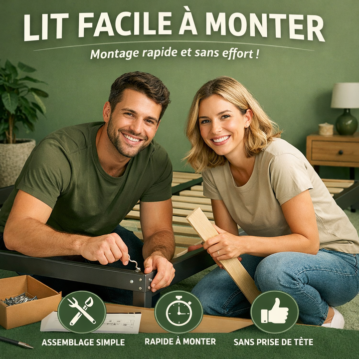 Cosy - Lit coffre avec sommier et cadre de lit en velours côtelé Sable