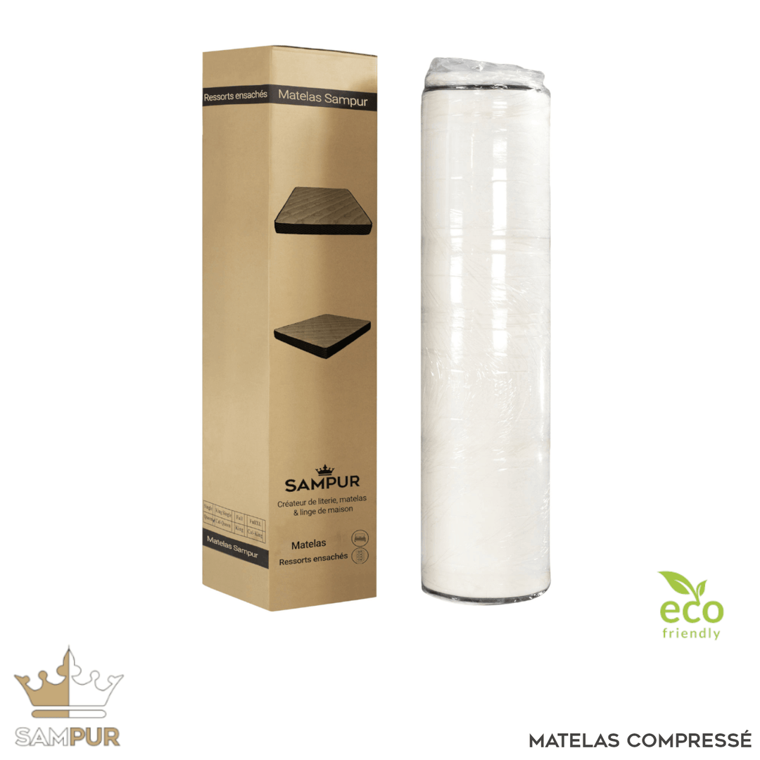 Vita - Matelas mémoire de forme et ressorts ensachés morphologique 21 cm