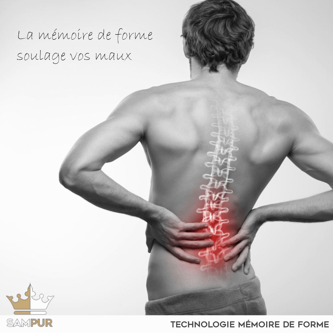 Essentiel  - Surmatelas mémoire de forme 7 zones de confort 4 cm