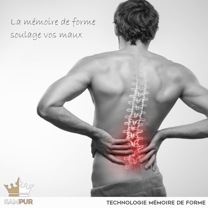 Essentiel  - Surmatelas mémoire de forme 7 zones de confort 4 cm