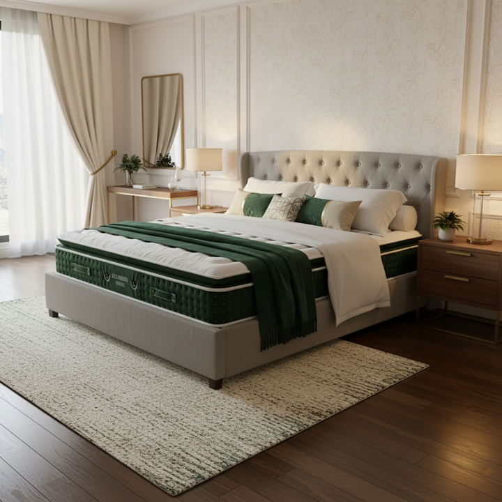 Nexus - Matelas mémoire de forme et nano ressorts ensachés d'hôtel 33 cm