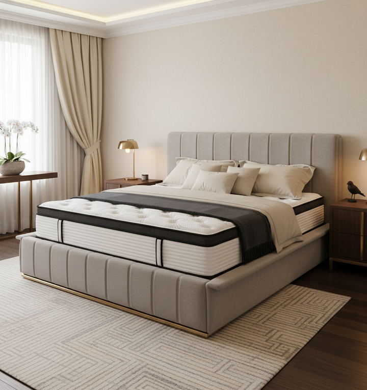 Eden -Matelas latex et ressorts ensachés ergonomique 26 cm