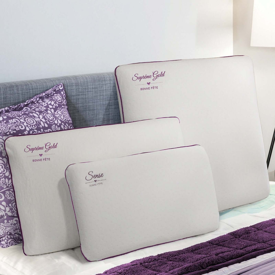 Supreme - Oreiller Mémoire de forme ergonomique & déhoussable 50 kg/m³