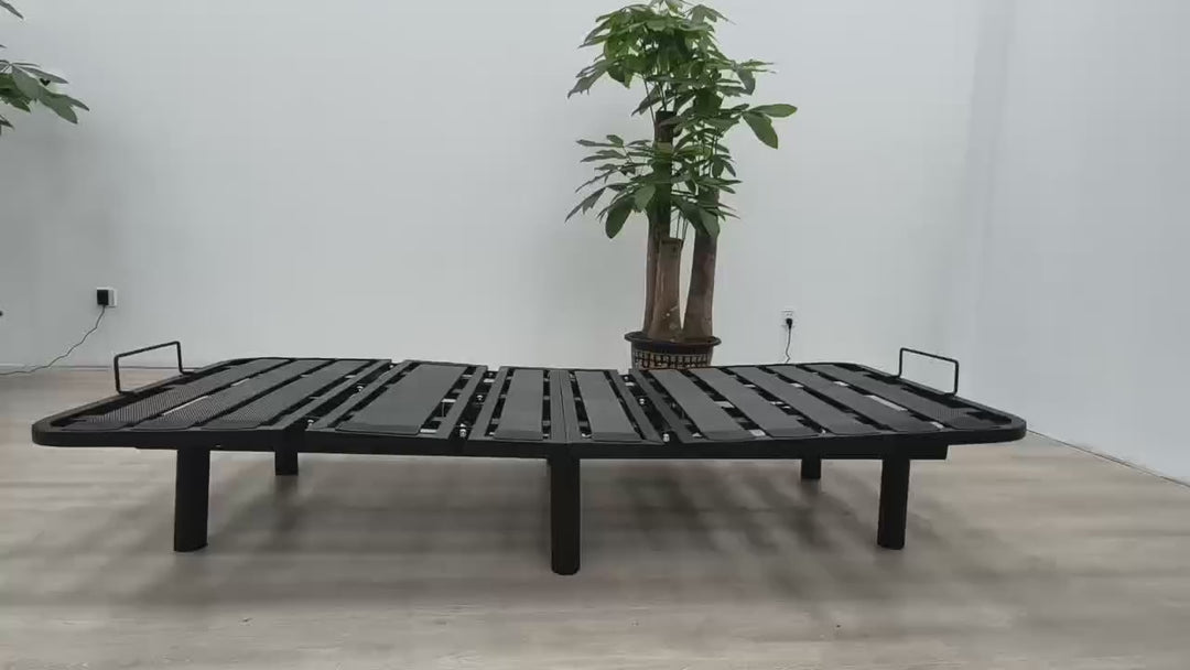 ErgoFlex - Sommier électrique à lattes orthopédiques double motorisation