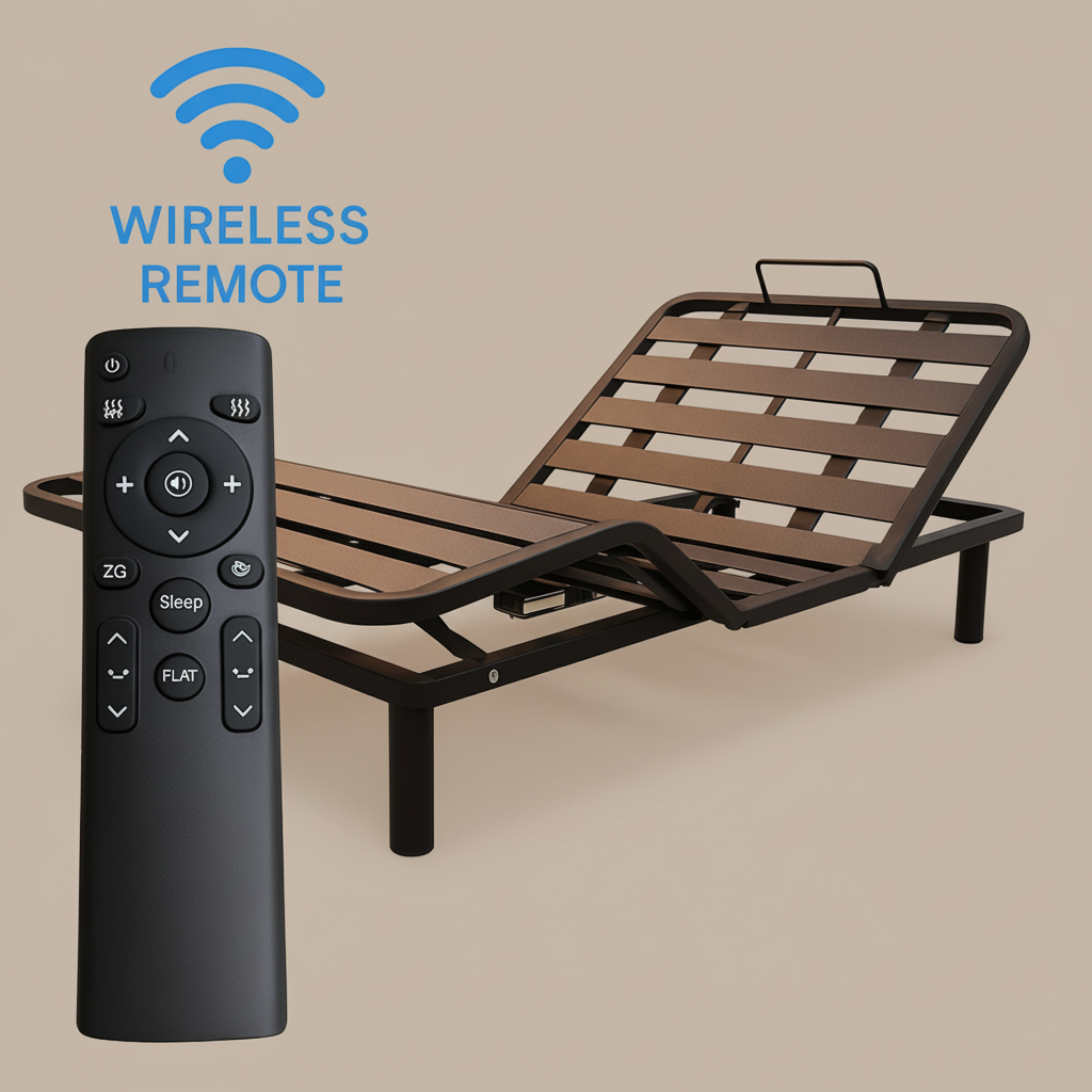 ErgoFlex - Sommier électrique à lattes orthopédiques double motorisation