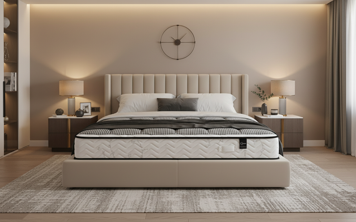 Vita - Matelas mémoire de forme et ressorts ensachés morphologique 21 cm