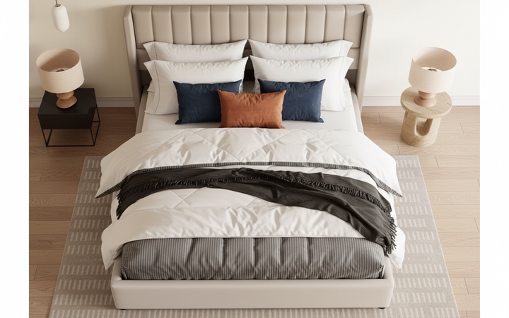 Vita - Matelas mémoire de forme et ressorts ensachés morphologique 21 cm