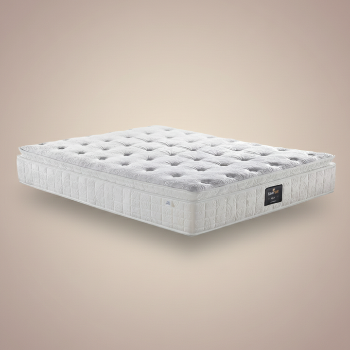 Serenitas - Matelas mémoire de forme, latex et ressorts ensachés surmatelas intégré 27 cm