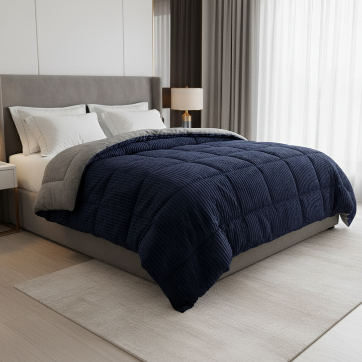 Signature - Couette réversible haut de gamme thermorégulatrice 400 g/m²