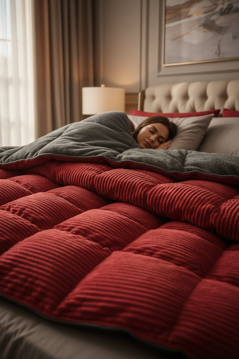 Signature - Couette réversible haut de gamme thermorégulatrice 400 g/m²