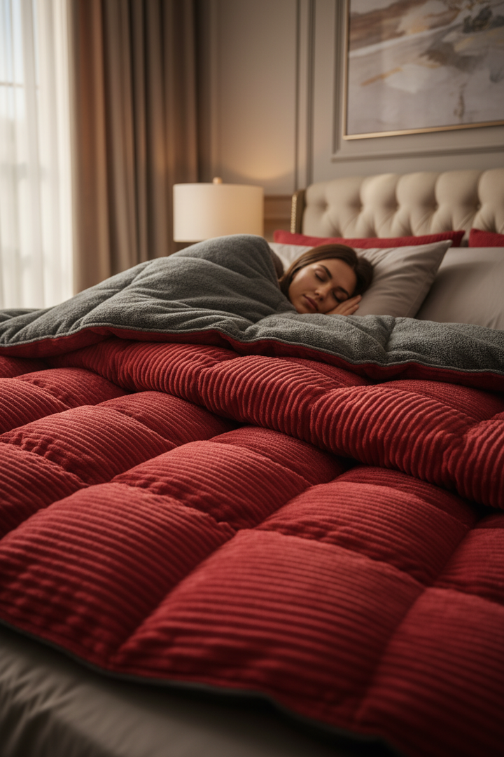 Signature - Couette réversible haut de gamme thermorégulatrice 400 g/m²