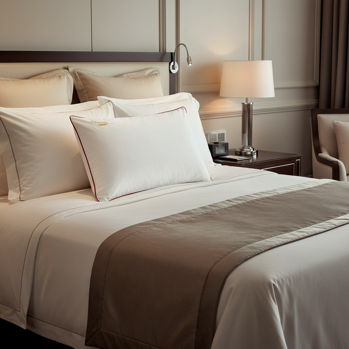 Ergonomique - Oreiller 100% Plumes de Canard au confort Naturel