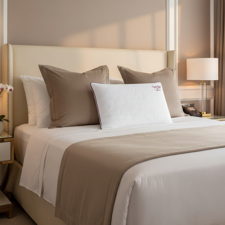 Supreme - Oreiller Mémoire de forme ergonomique & déhoussable 50 kg/m³