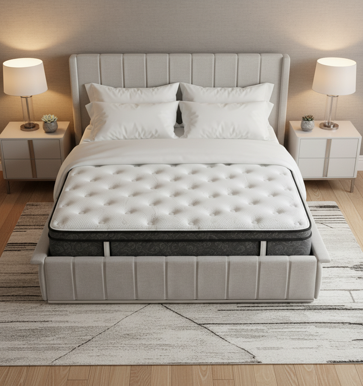 Eden -Matelas latex et ressorts ensachés ergonomique 26 cm